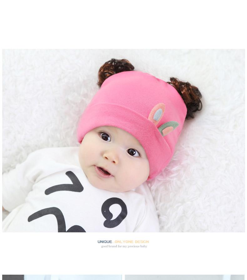 Mũ tóc giả tai thỏ nhỏ cho bé cute(1-36 tháng)