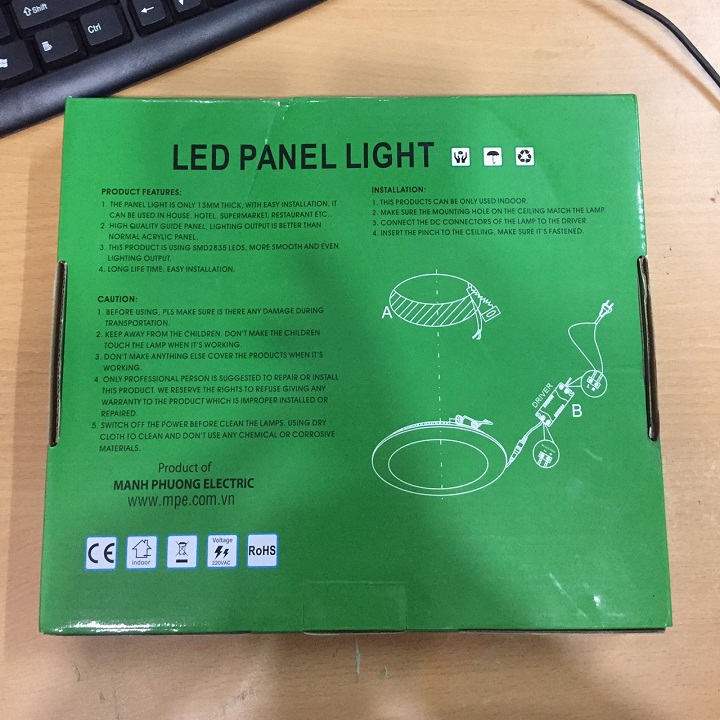 [HCM]ĐÈN LED ÂM TRẦN 18W MPE MÃ SP RPL-18