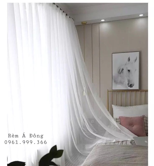 Rèm voan trắng