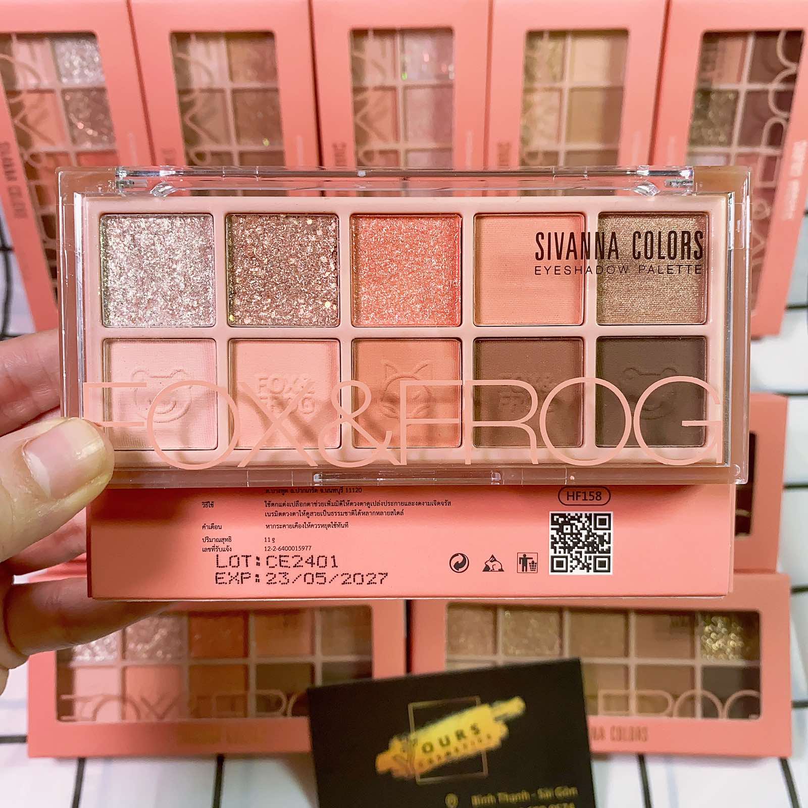 Bảng Phấn Mắt Sivanna Colors Eyeshadow Palette Fox & Frog HF158