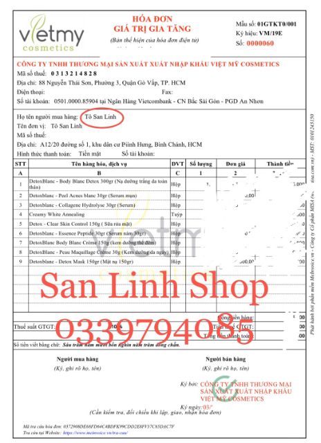 ( Mẫu mới)Sữa rửa mặt detox blanc số 2 (cam kết chính hãng)