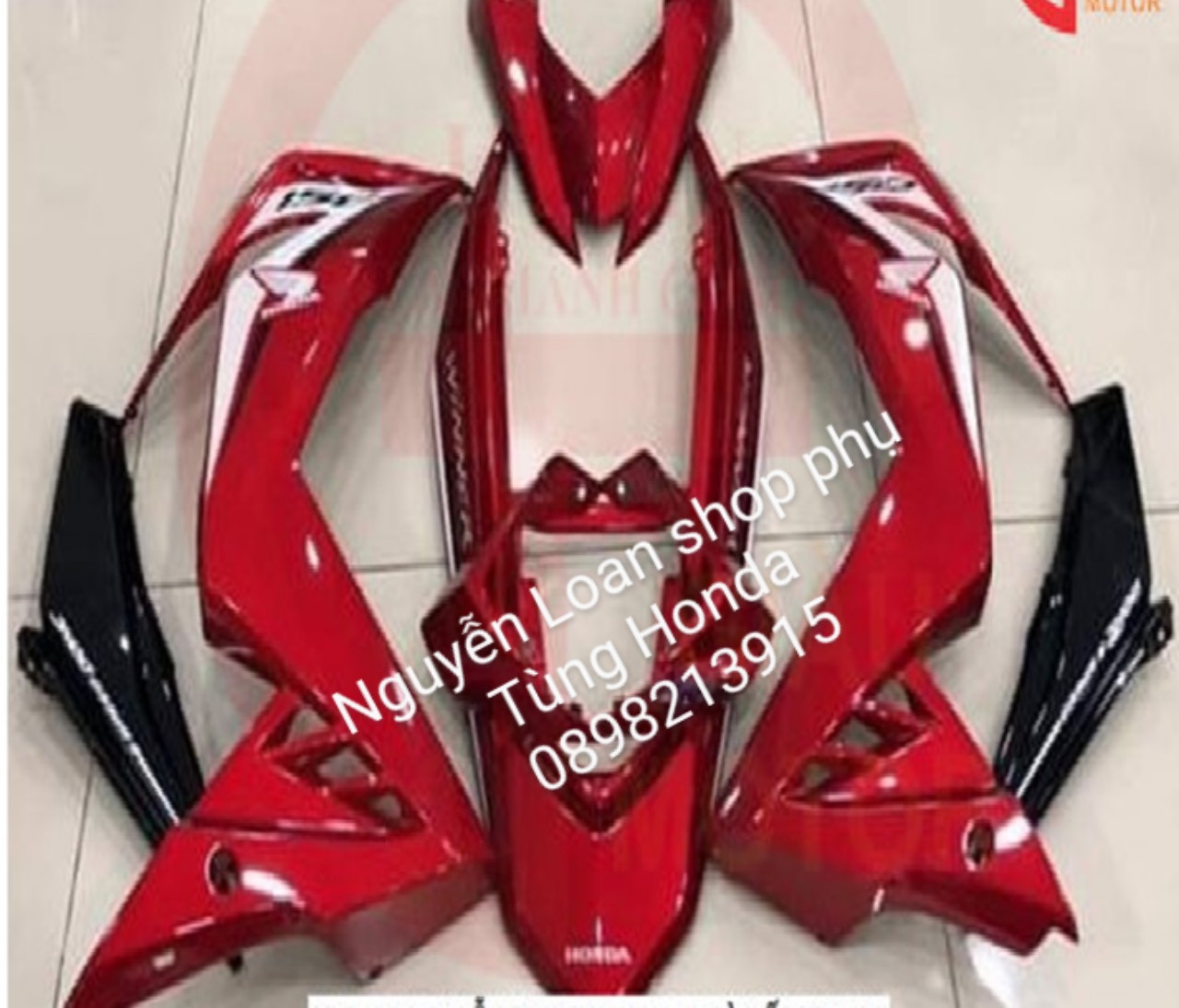 HONDA - DÀN ÁO CHO XE WINNER 150 V1 MÀU ĐỎ DÀN MÀU 9 MÓN ZIN CHÍNH HÃNG,  DỄ DÀNG LẮP RÁP