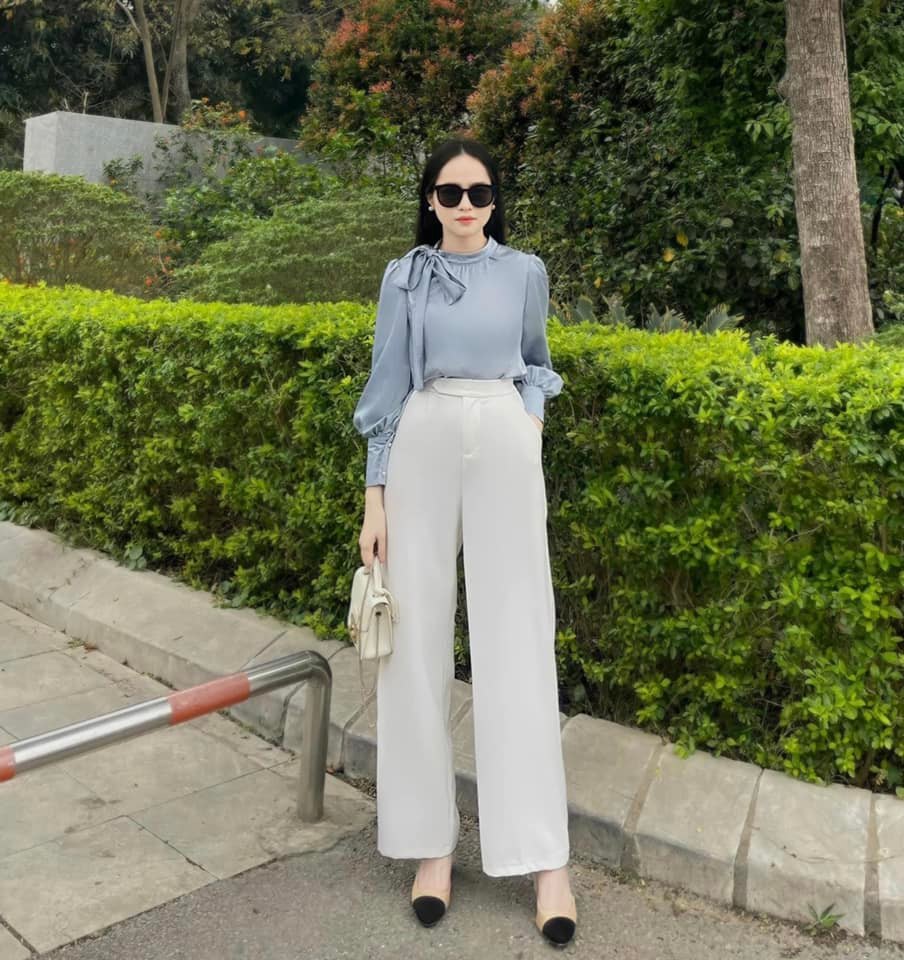 Quần culottes 1 cúc cạp chun sau chunxi hack dáng myan design q042305