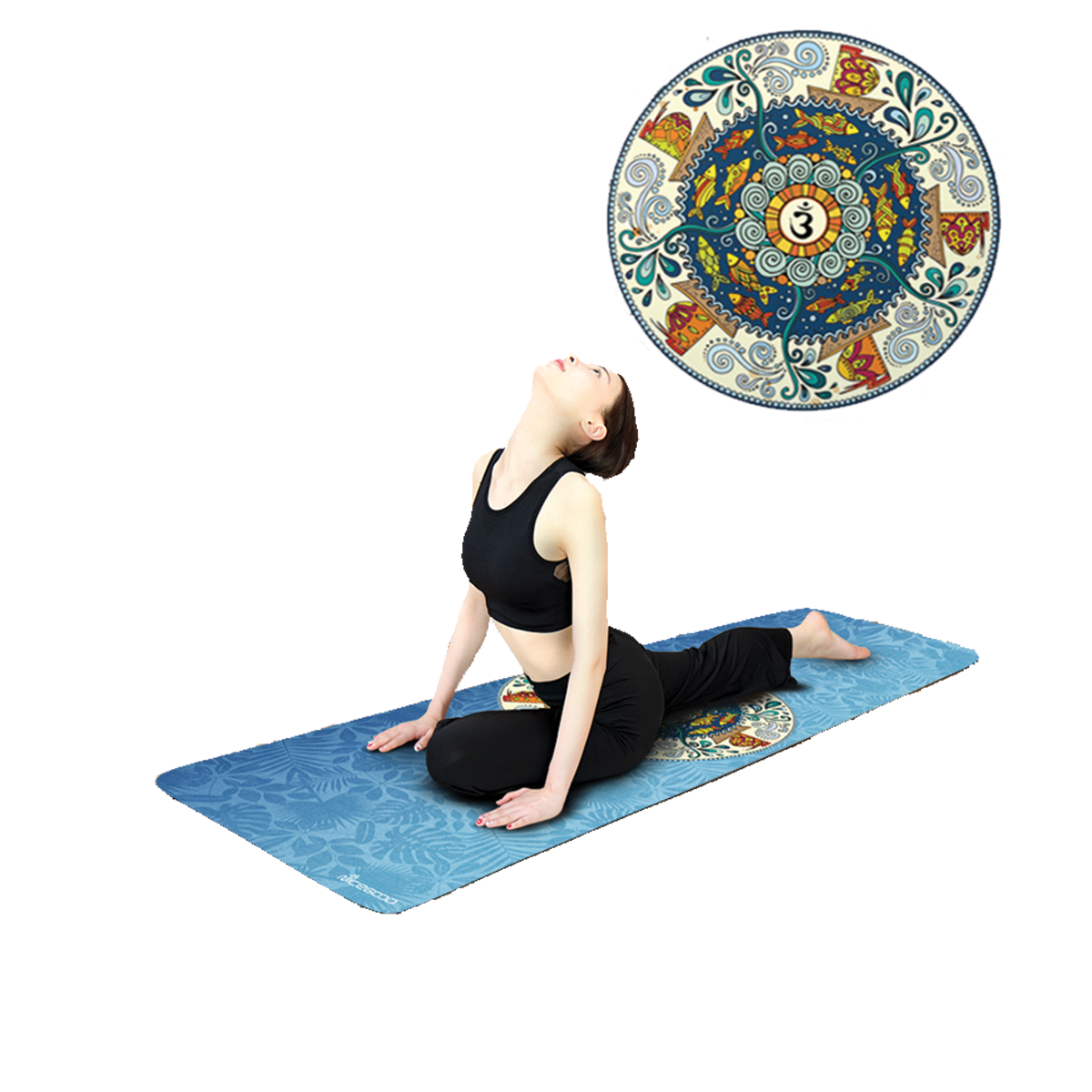 Thảm du lịch Nicegood chất liệu cao su thiên nhiên bề mặt Microfiber siêu bám, chống trơn trượt
