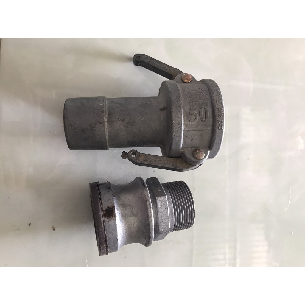 khớp nói nhanh nhôm răng1đầu phi 50, phi60 (cùm nhôm răng phi 50 phi 60)