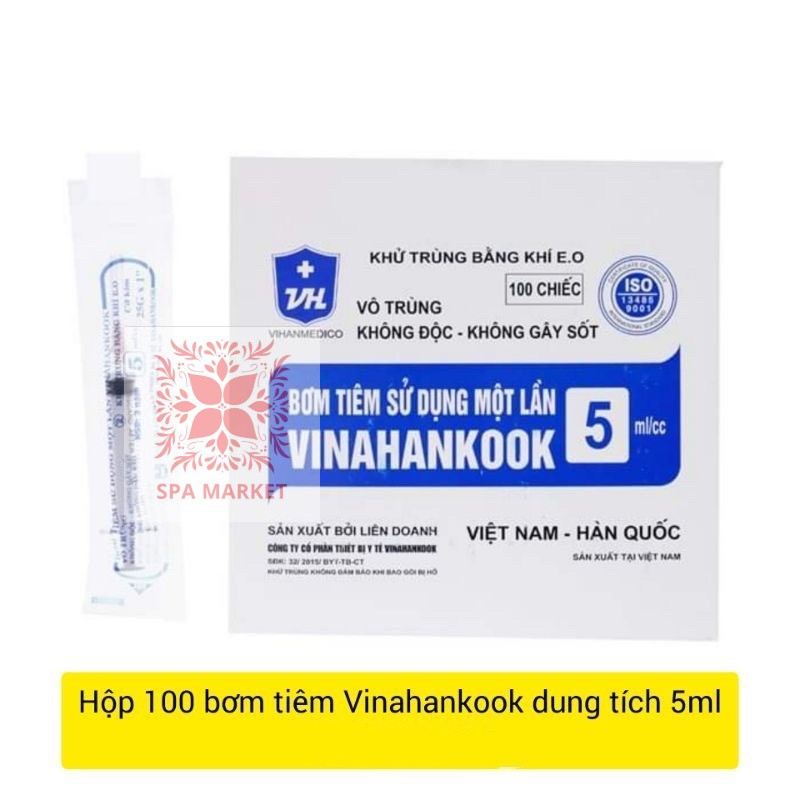 Hộp 100 bơm tiêm Vinahankook 1ml/5ml/10ml