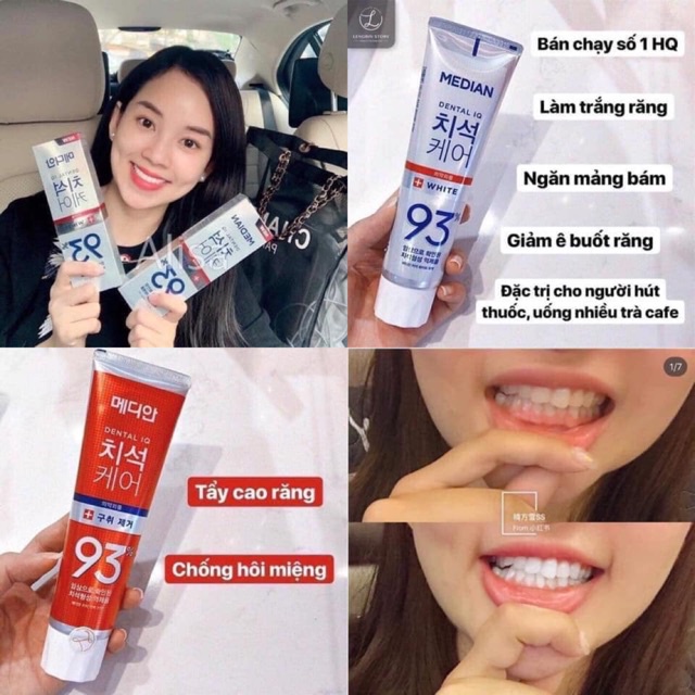 Kem đánh răng Median 93% Toothpaste Hàn Quốc 120g
