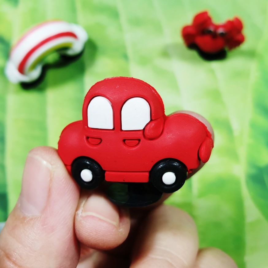 Nút gắn dép Cross 3D - Jibbitz Charm Sticker cài dép Sục, Satihu, Cá Sấu