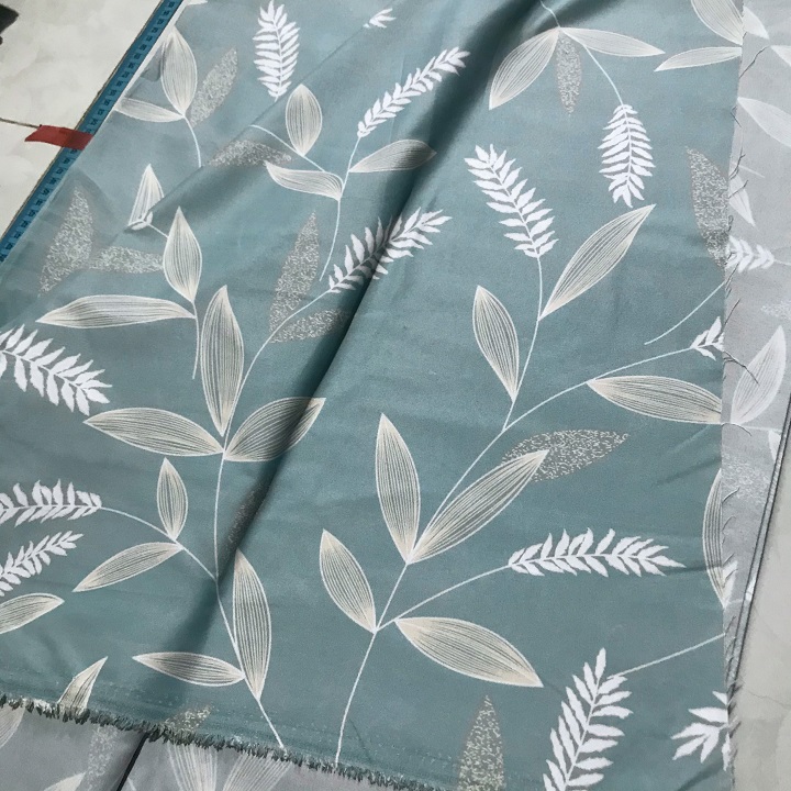 2m Vải Poly Cotton Xanh Nhạt Lá