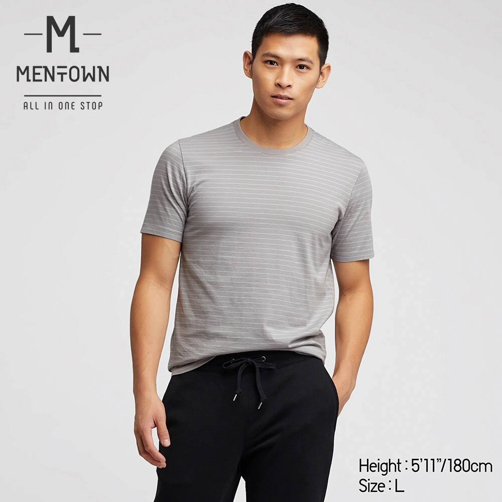 Áo thun sọc Supima Cotton Uniqlo