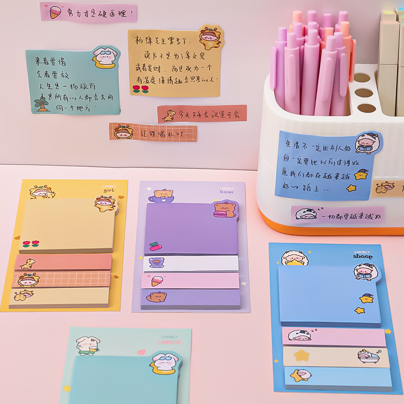 Giấy Note Ghi Chú Có Keo , Set Giấy Note Dễ Thương Mẫu 2023