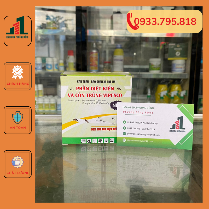 COMBO 10 hộp phấn diệt kiến gián (10 hộp x 2 viên)