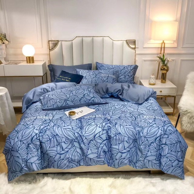 Bộ Chăn Ga Gối Lụa Tencel Cao Cấp ( Chăn Kèm Ruột )