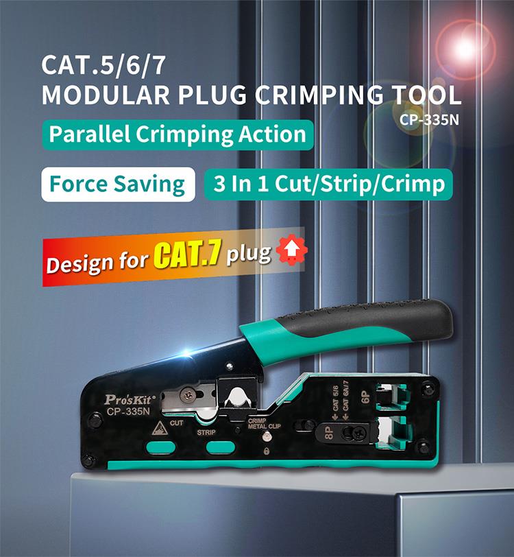 Kềm bấm mạng Pro'skit CP-335N (CAT5/6/6A/7)