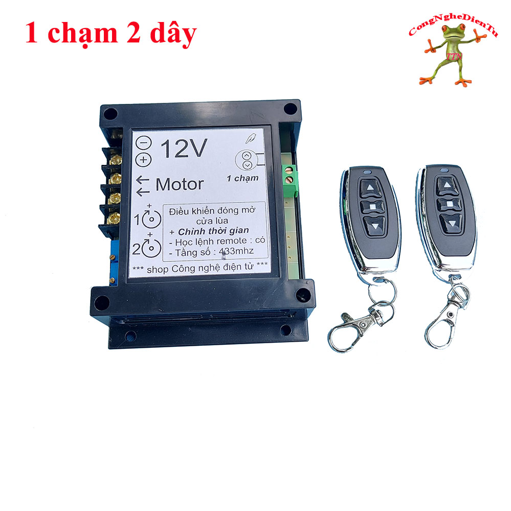 Điều khiển - 1 chạm 2 dây -  từ xa cửa lùa xe ô tô 12v