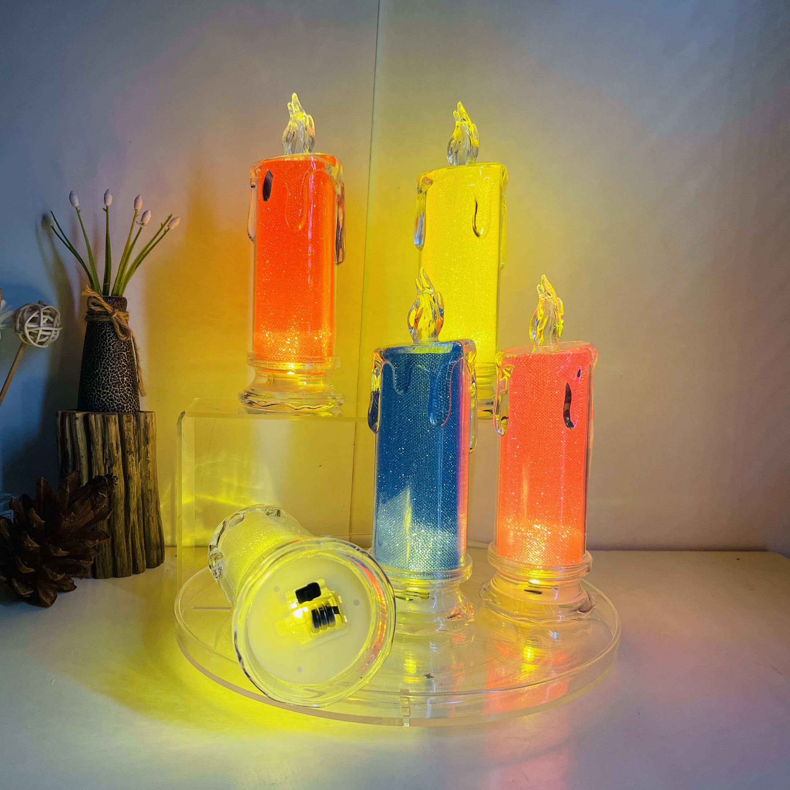 Đèn led giả nến để bàn trang trí lãng mạn