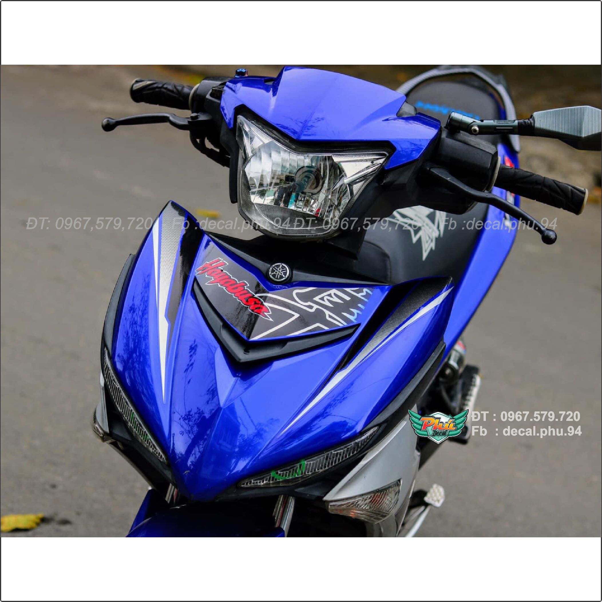 Tem rời Exciter 150 Bạc xanh Hayabusa (K)