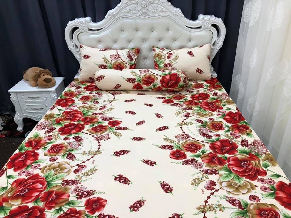 [HCM]Bộ drap thun Hàn Quốc mát lạnh { 4 món } hàng chất lượng