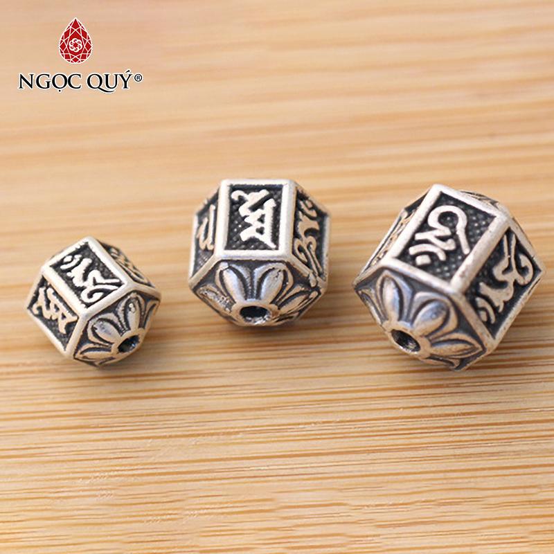 [HCM]Charm bạc xỏ ngang - Ngọc Quý Gemstones