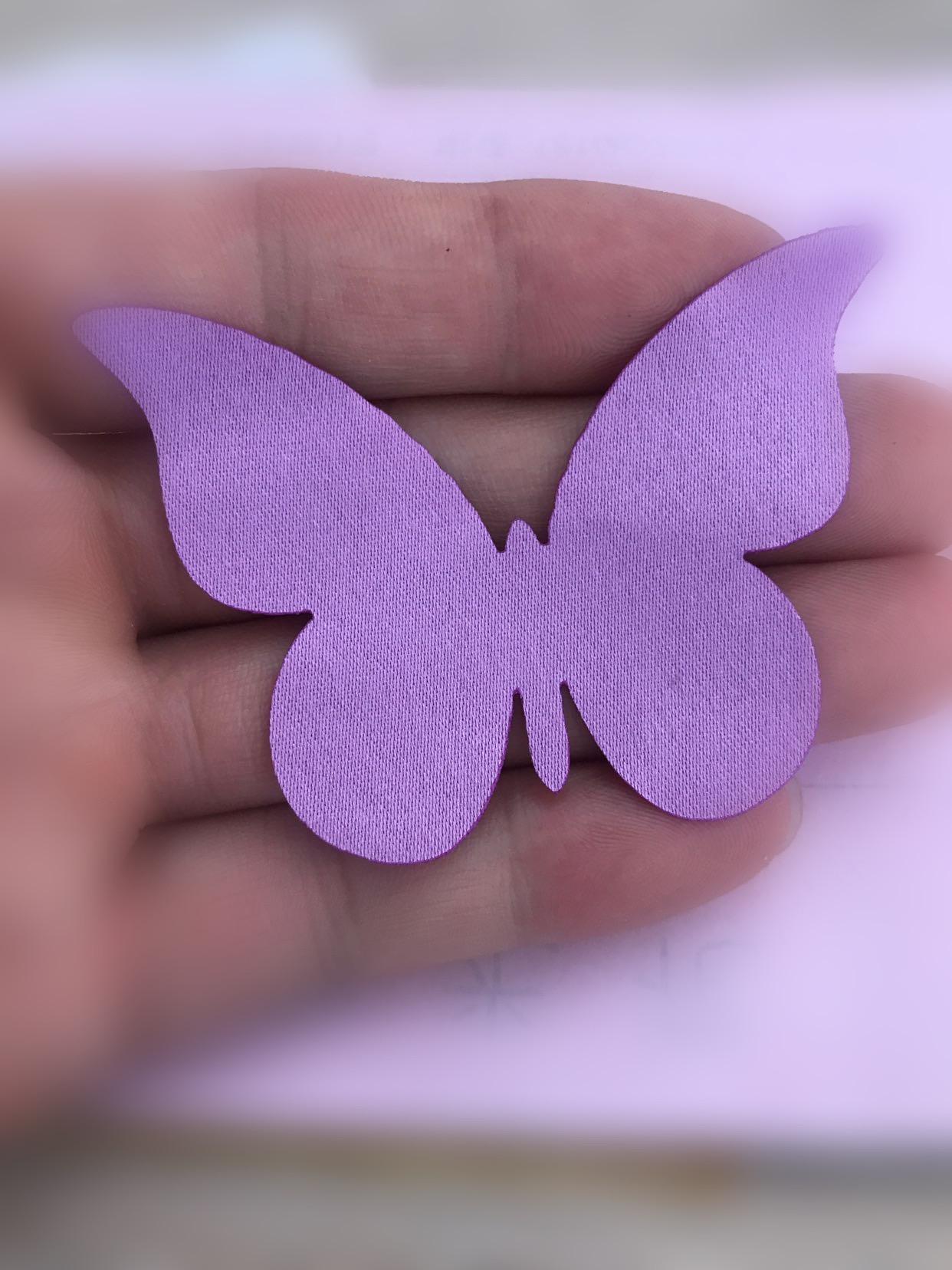 Cánh bướm satin trang trí, kích thước 7cm x 5cm