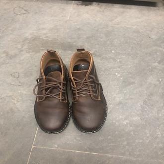 Giày Boots Nam Cổ Lửng Da bò  CC-02