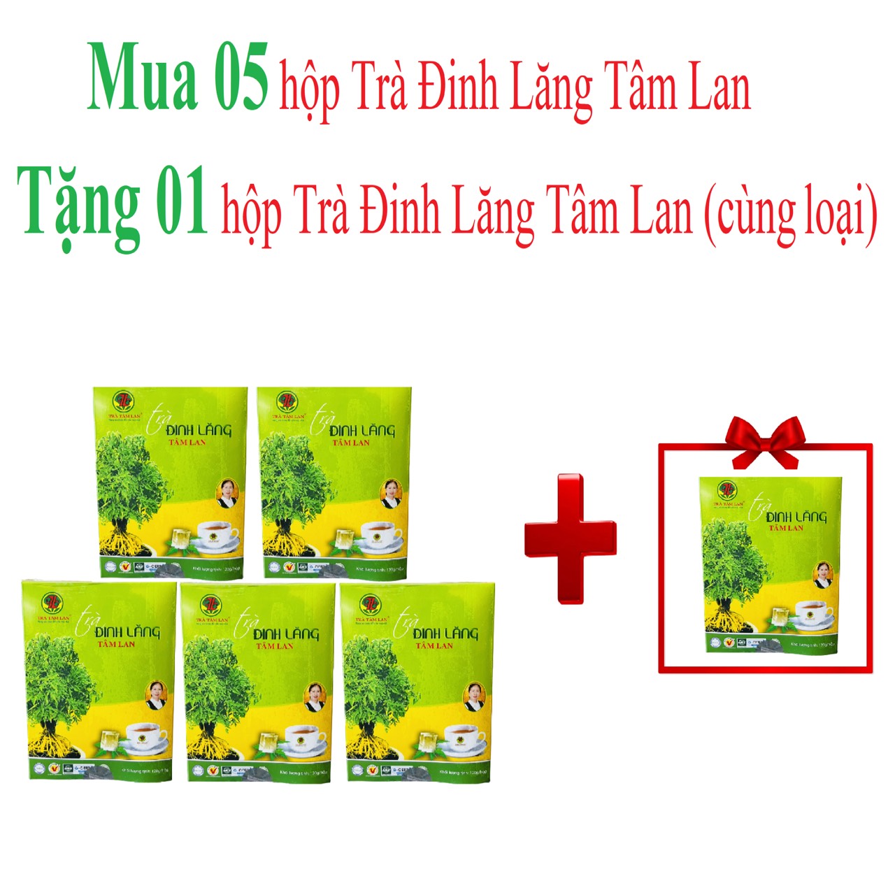 TRÀ ĐINH LĂNG TÂM LAN - MUA 05 TẶNG 01