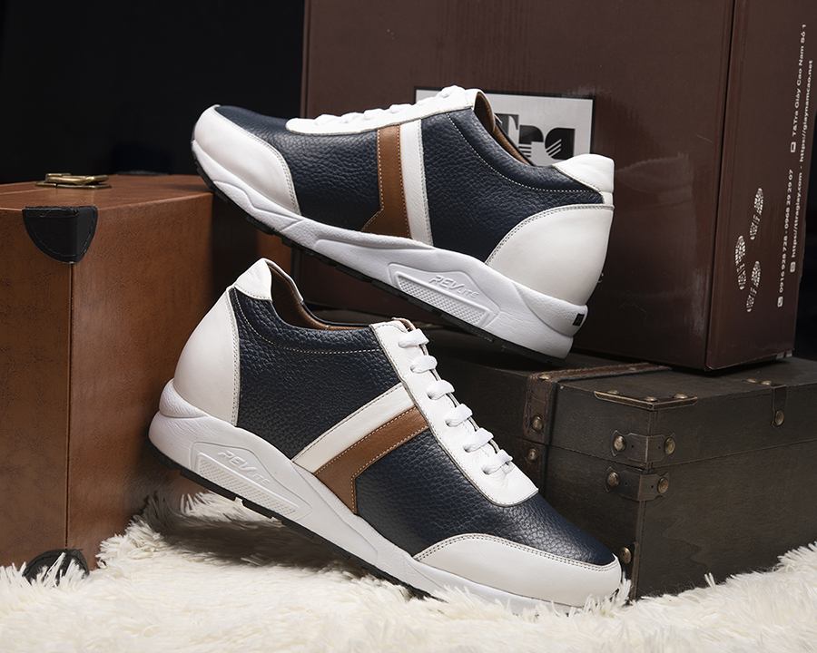 [8cm] shoes high male T&TRA T29 White Blue
