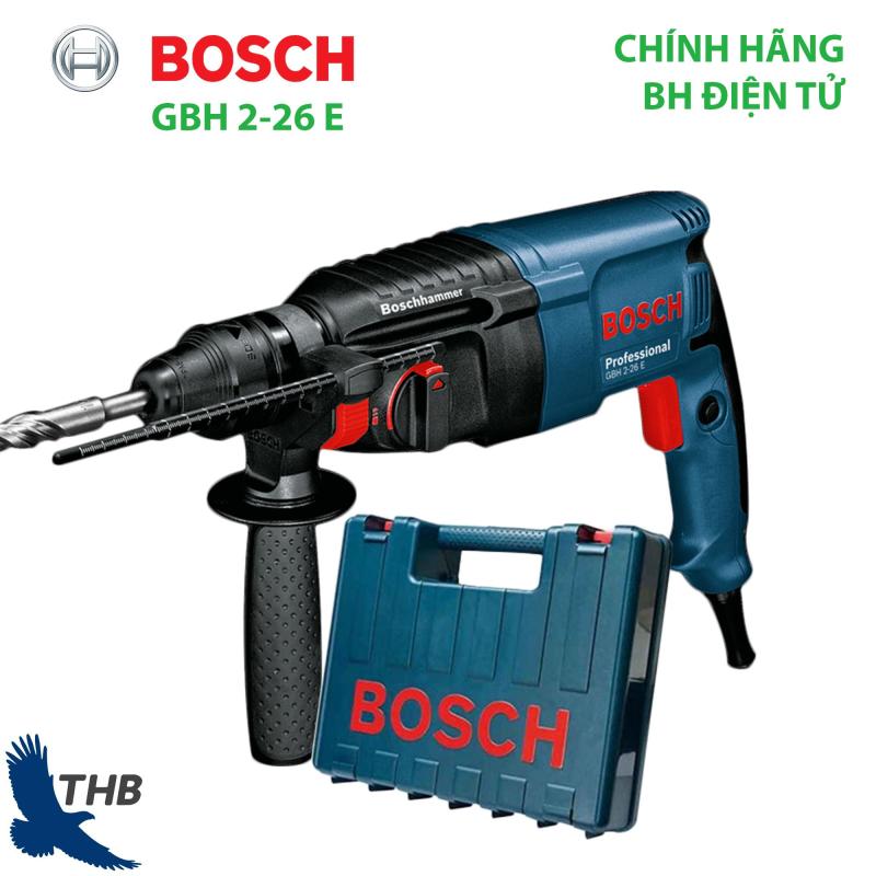 [Trả góp 0%] Máy khoan bua Máy khoan bê tông Bosch GBH 2-26 E Công suất 800W Bảo hành điện tử 12T
