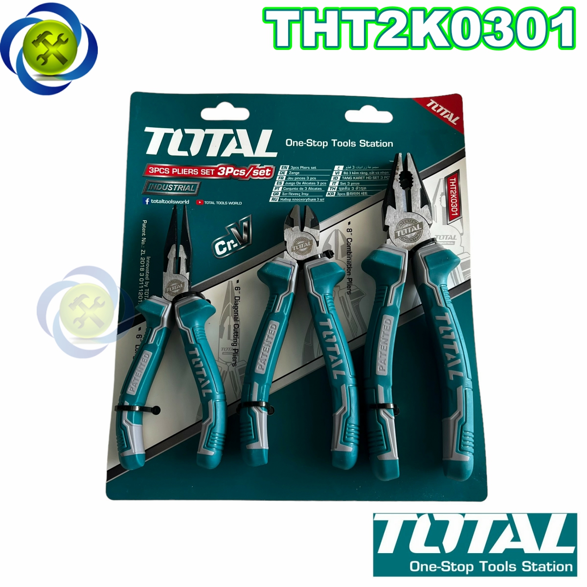 Bộ kìm 3 chi tiết total tht1k0311