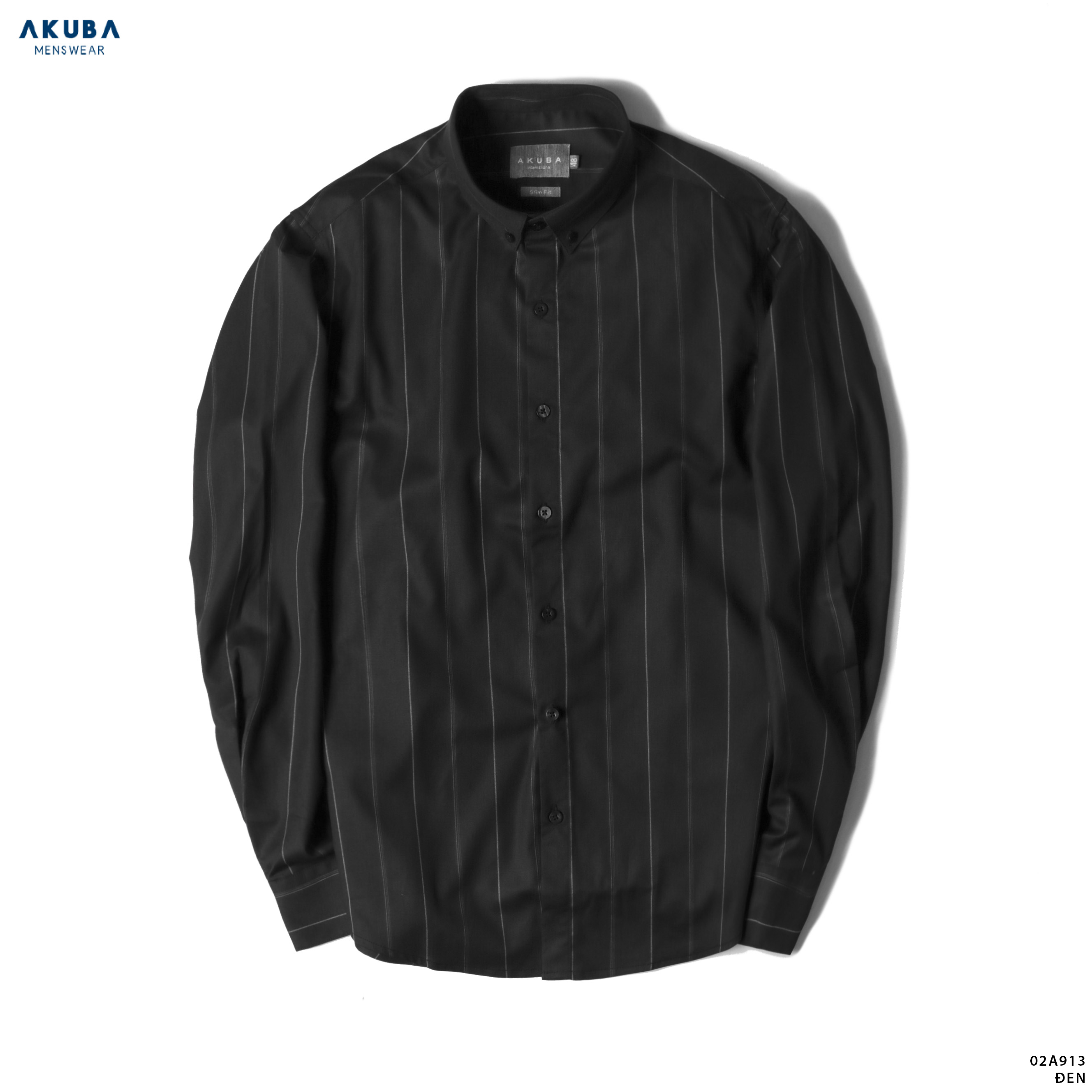 Áo Sơ Mi Nam Tay Dài Sọc AKUBA 02A913