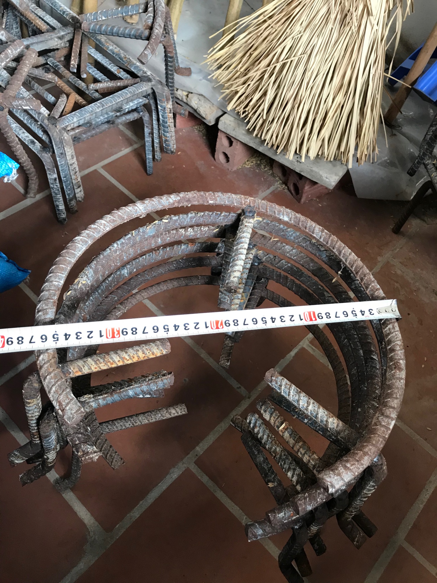 Kiềng đơn đun củi bằng thép xoắn