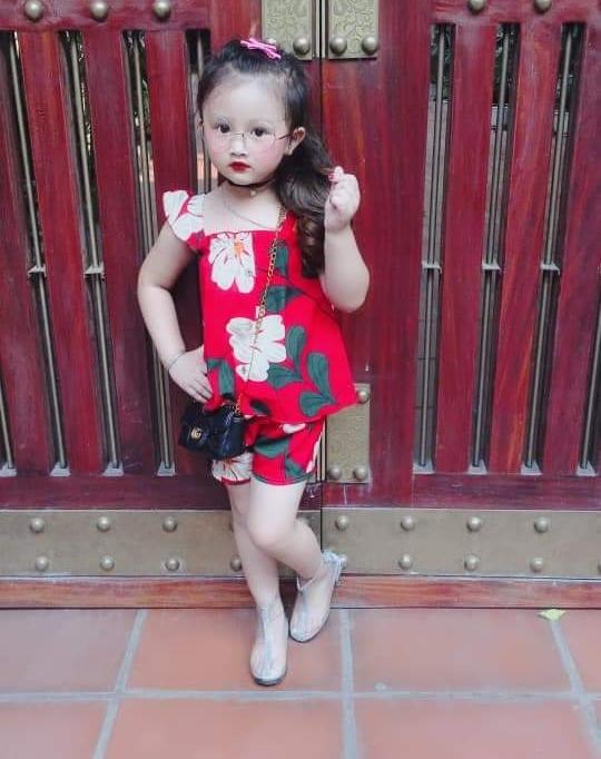 bộ lụa cánh tiên cho bé gái