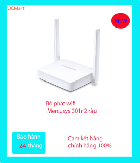 Bộ phát Wifi Mercusys MW301R 300Mbps 2 râu thumbnail