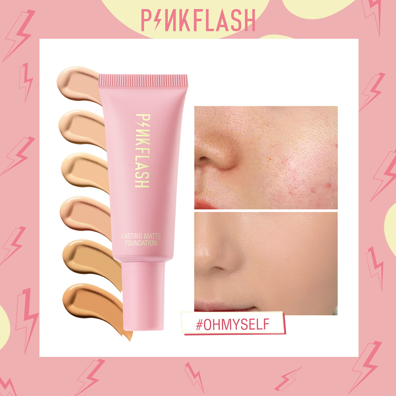 FOCALLURE Kem nền PINKFLASH che khuyết điểm dịu với da giữ màu tốt lâu trôi - INTL
