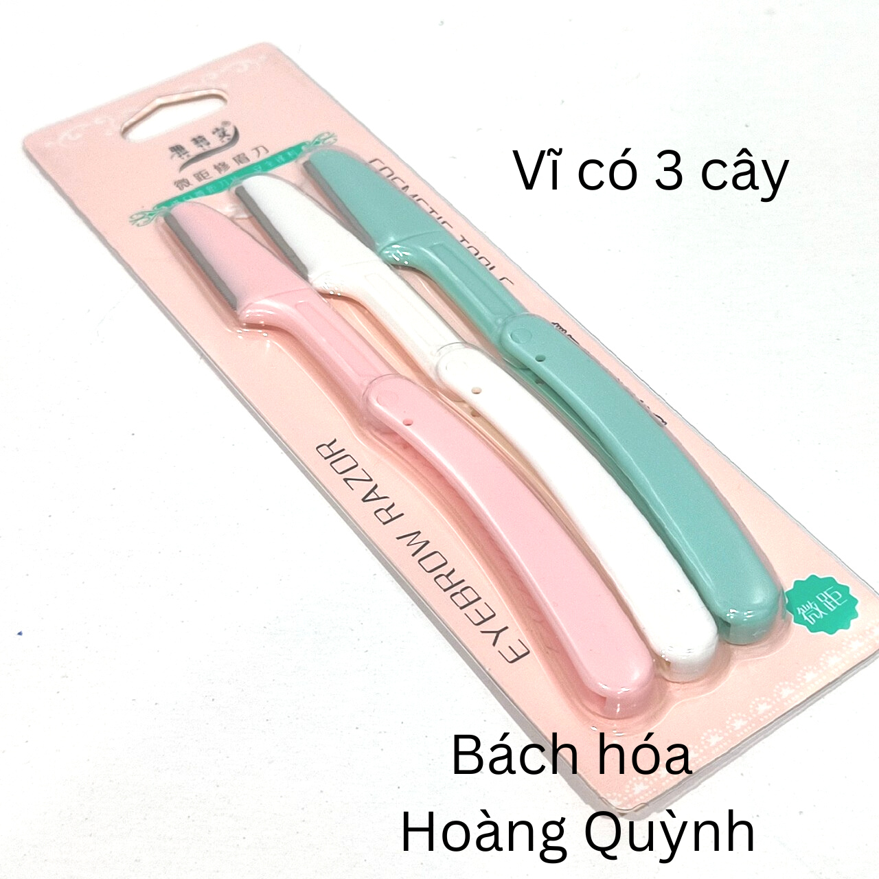 Vĩ 3 cây dạo cạo lông mày .