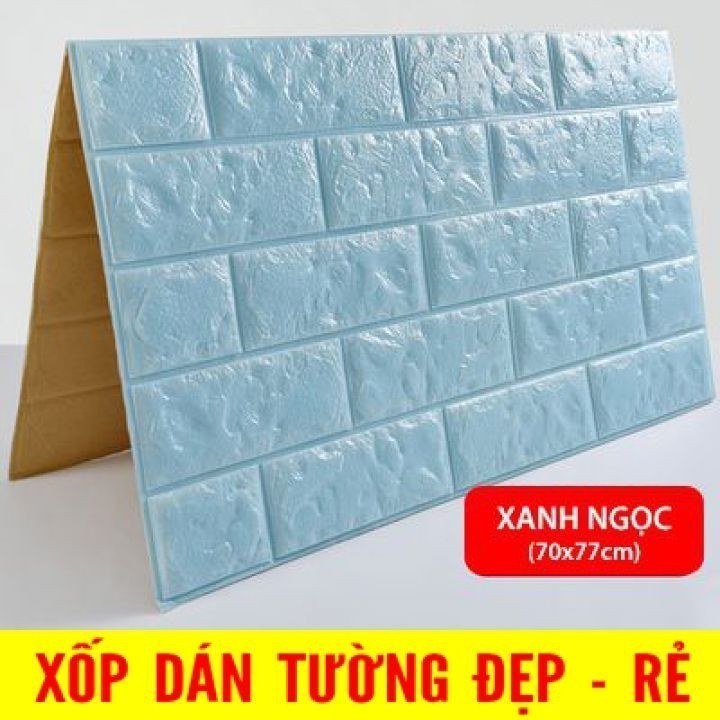 Combo 10 xốp dán tường giả gạch 3D