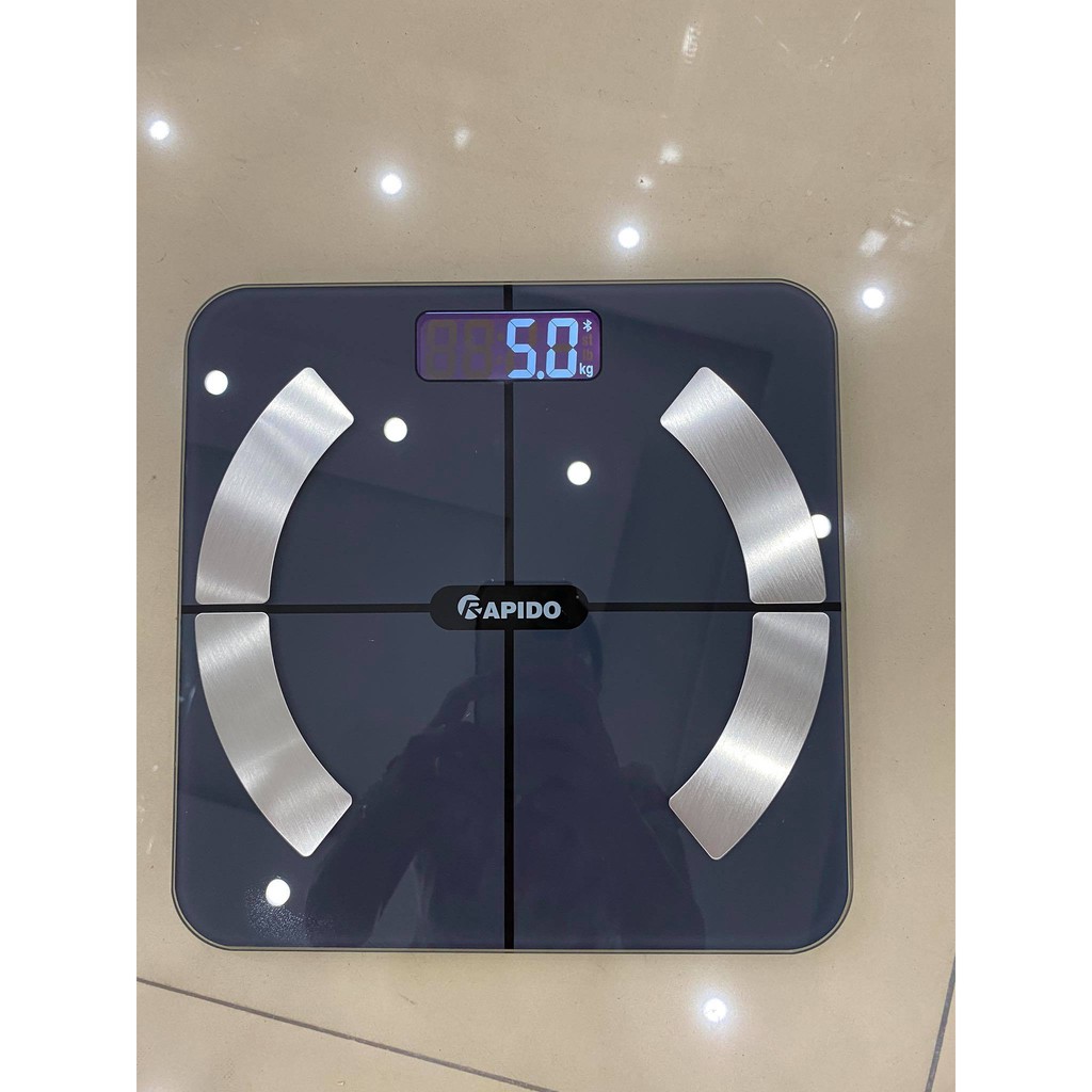 Cân điện tử bảo phát,cân sức khỏe phân tích chỉ số,can dien tử - Có Bluetooth Phiên Bản 2021 - Cân phân tích chỉ số kết nối Bluetooth Rapido