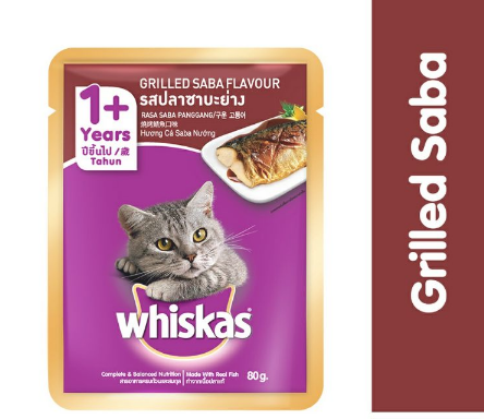 Pate whiskas gói 80g x 24 gói (mix từ 4 vị)