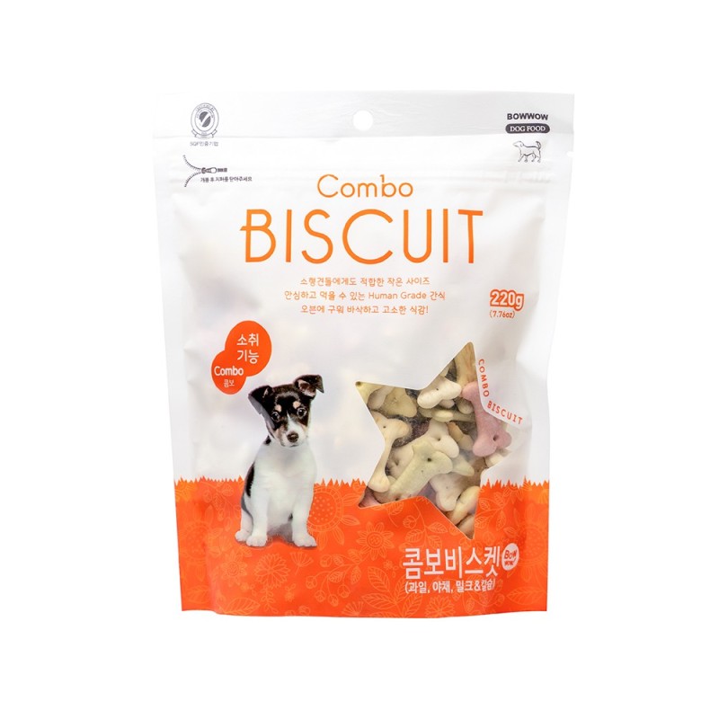 BÁNH THƯỞNG BÁNH QUY HỖN HỢP CHO CHÓ - 220G