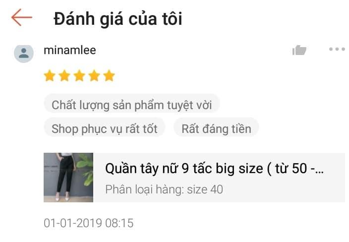 Bigsize 60-90kg QUẦN TÂY 9 TẤC