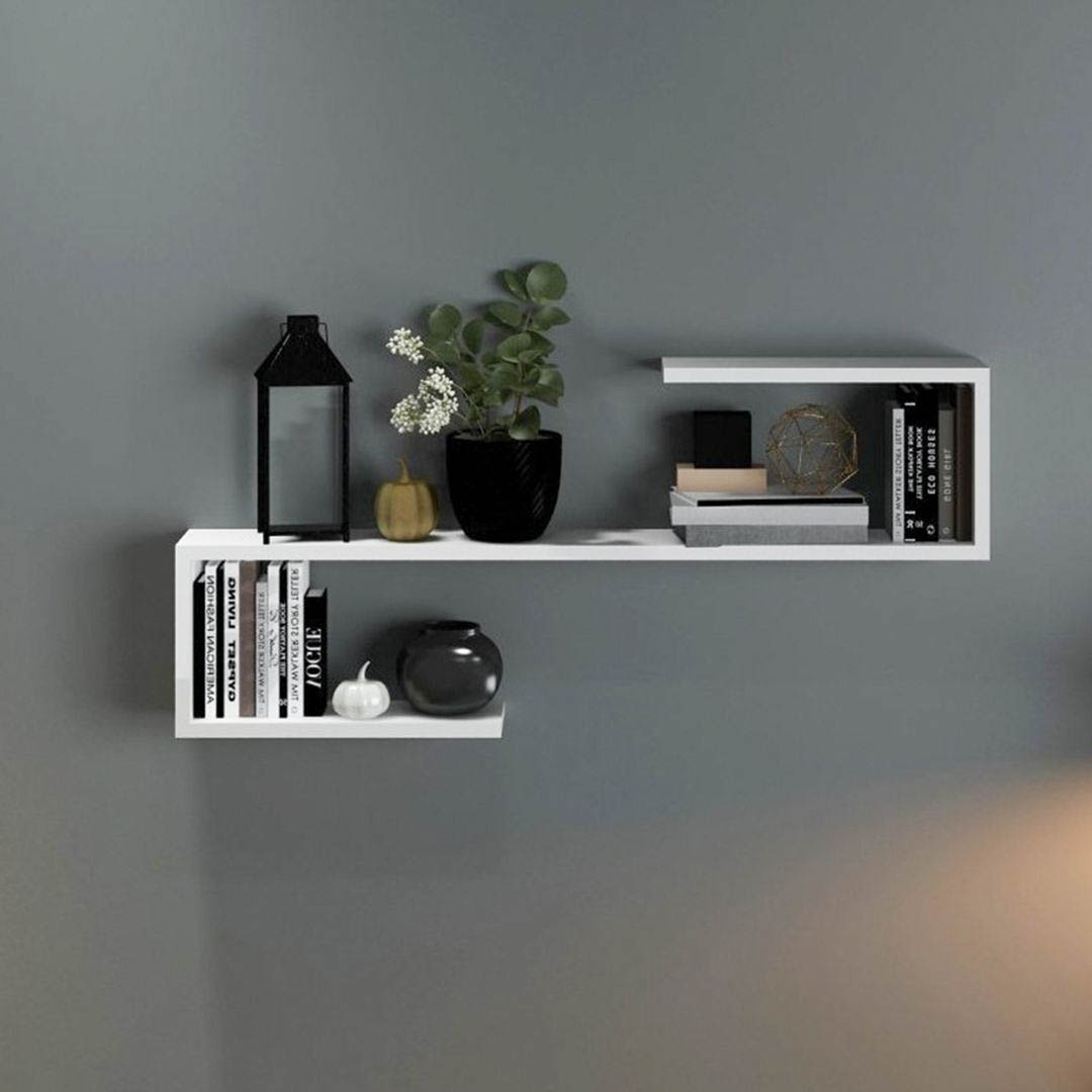 Kệ trang trí gỗ thiết kế mới lạ SMLIFE Webulas