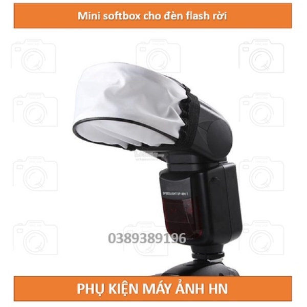 Softbox flash rời nhỏ - Softbox mini - tản sáng đèn flash