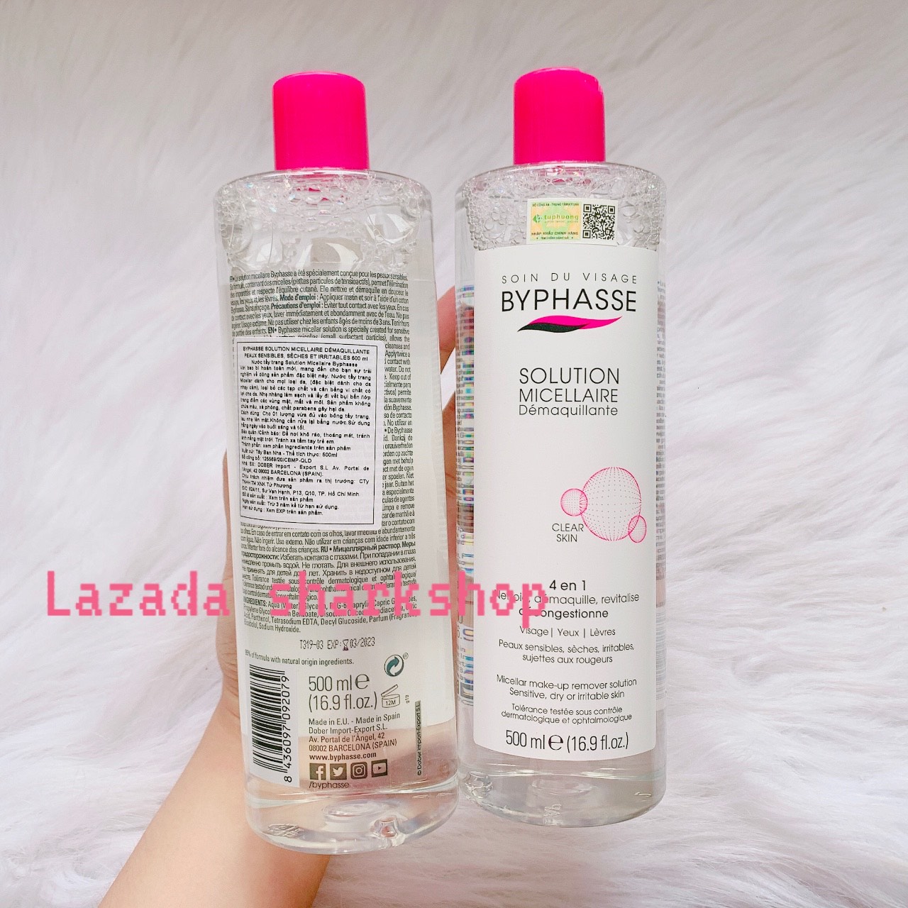 Nước Tẩy Trang Byphasse Solution Micellaire 100ml 500ml