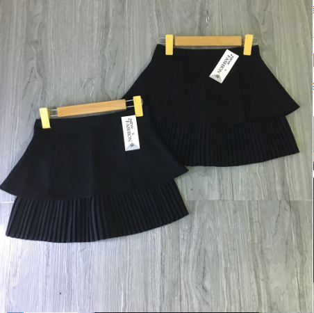 CHÂN VÁY TẦNG XẾP LI BIGSIZE (có quần trong) (60-85kg)
