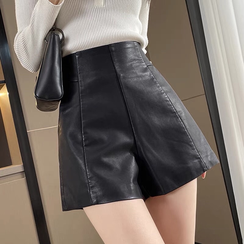 QUẦN SHORT DA CẠP CAO DÁNG ÔM