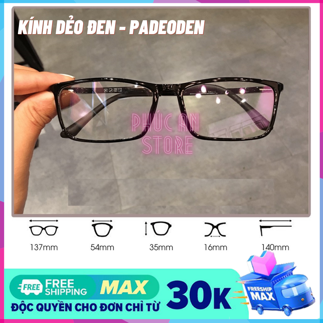 [HCM]Mắt Kính Giả Cận Gọng Dẻo Nam Thời Trang Hàn Quốc Mới - Gọng Kính Nhựa Dẻo Nhẹ & Bền Bỉ Tròng Kính Nhựa Cứng Không Độ - Top Yêu Thích tại Phúc An Store