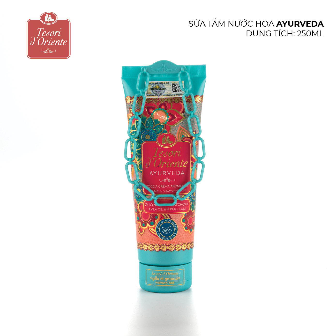Sữa tắm nước hoa Tesori d'Oriente Ayurveda 250ml