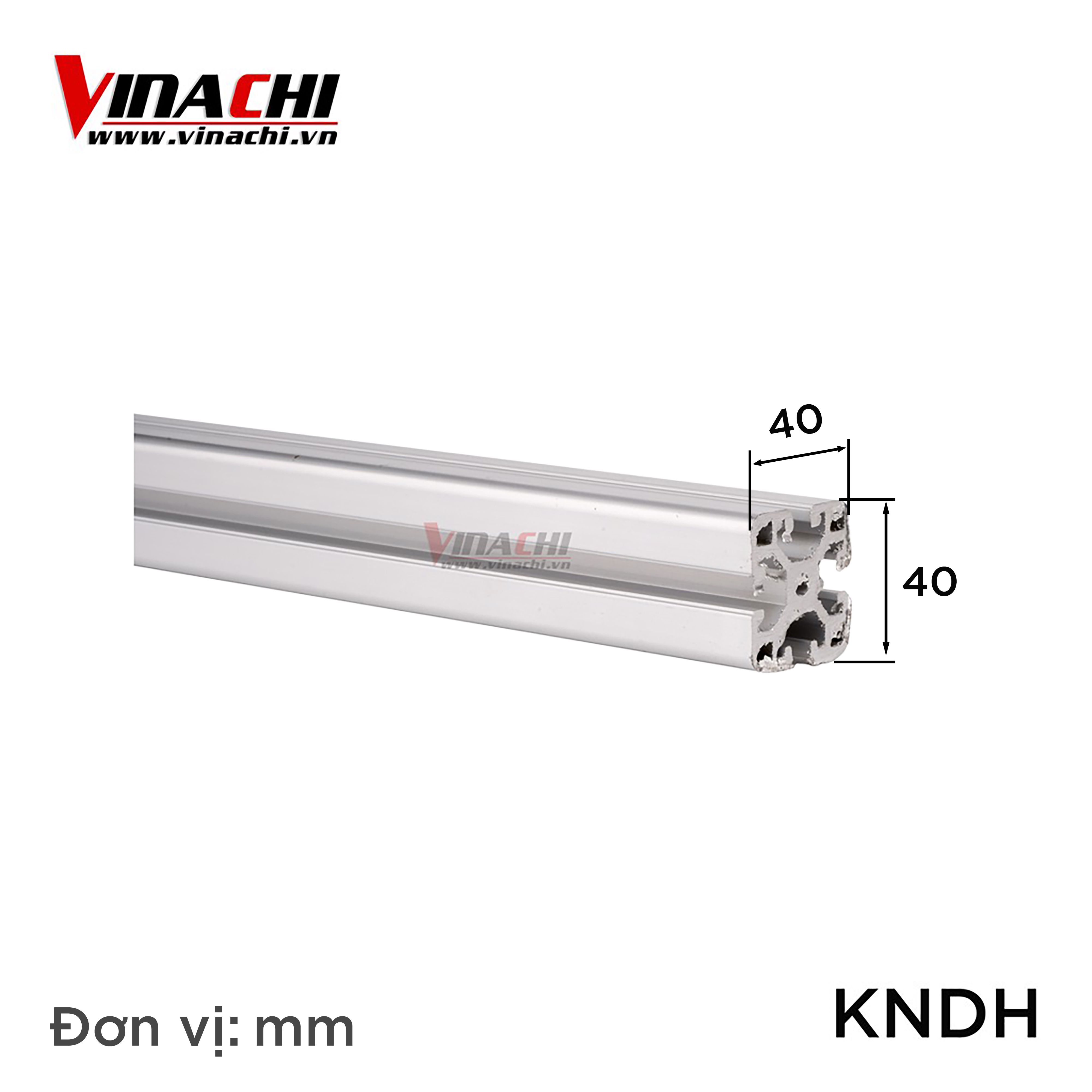 Khung nhôm định hình 1m + Cữ chặn