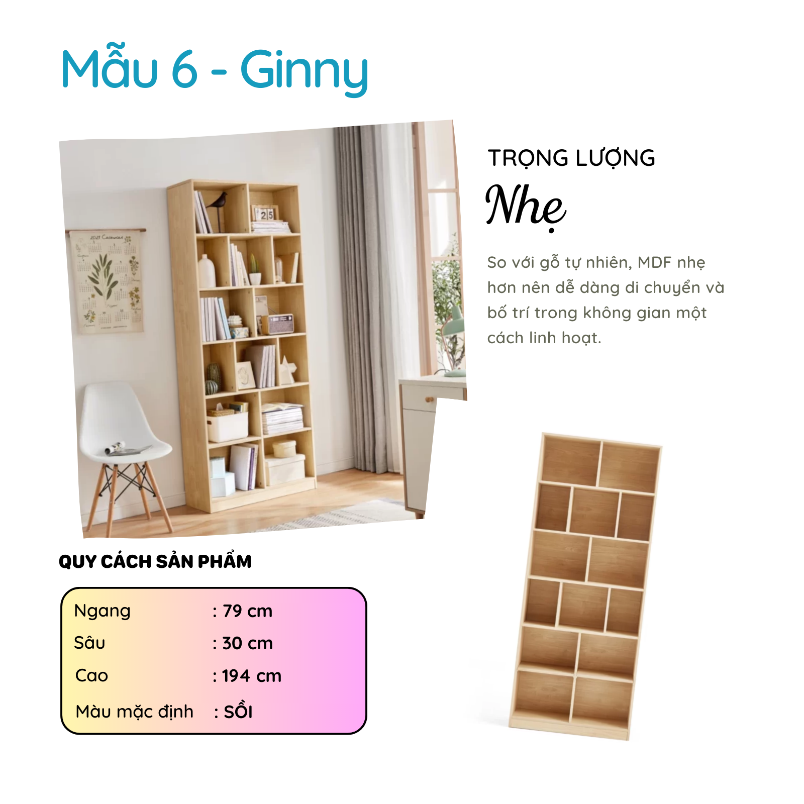 Tủ trang trí thương hiệu SMLIFE (nhiều mẫu, có thể đổi size và màu sắc)