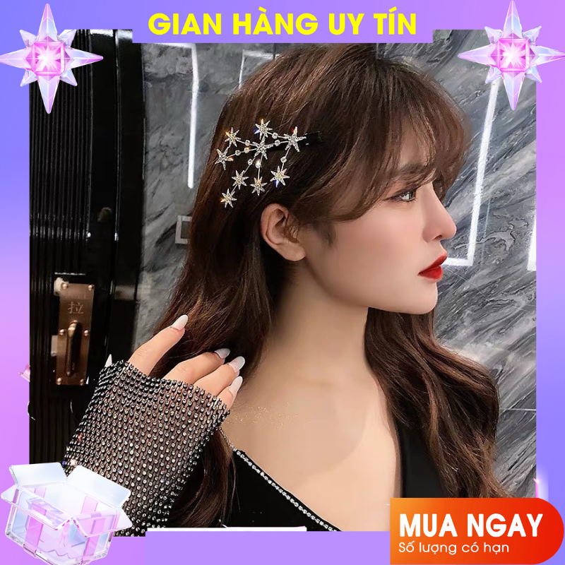 [Hot&Hiếm] 1 kẹp tóc nữ Dải Ngân Hà siêu xinh lấp lánh